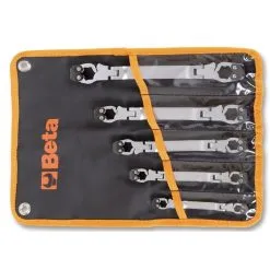 Beta Tools Beta 187/B5 5 Piece Metric Swivel 'Openable' Wrench Set 8-17mm