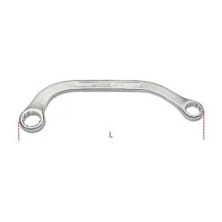 Beta Tools 83AS Imperial Half Moon Crescent Curved Ring Spanner Wrench 3/4 X 7/8″AF