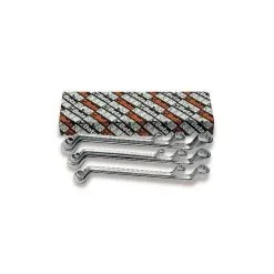 Beta Tools Beta 90AS/8 8 Piece Imperial Double End Deep Offset Ring Spanner Wrench Set 1/4"-1" AF