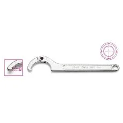 Beta Tools Beta 99SQ Hinged Hook Spanner With Square Nose For Ring Nuts 120-180mm
