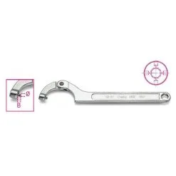 Beta Tools Beta 99ST Pin Hook Spanner Wrench With Round Nose For Ring Nuts 50-80mm