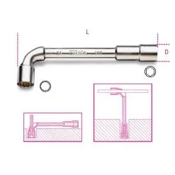 Beta Tools Beta "937 22X22" 22mm X 22mm Double Ended Hexagon / Bi Hex Socket Wrench