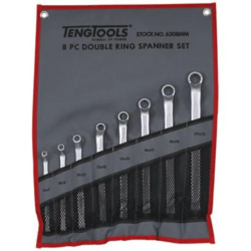 Teng Tools Teng 6308MM Double Ring Spanner Set