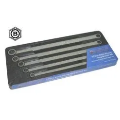 Britool Hallmark RXLFSET5 5 Piece Extra Long Flat Ring Spanner Set 10-22mm