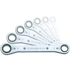 Stahlwille 25A/4N Ratchet Ring Spanner Set AF
