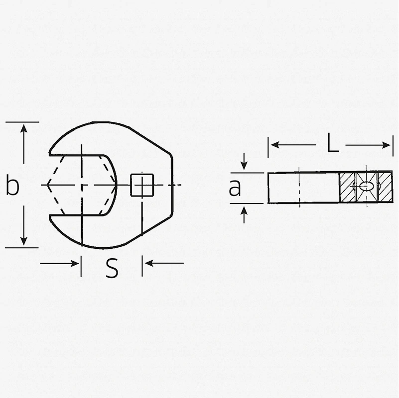 Stahlwille 540A HD 3/8" Drive Heavy Duty Open Crows Foot Spanner 5/8" AF - Image 2