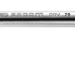 Facom 76.14 Angled L- Shaped Open-Socket Wrench - 14mm. 12 Point Sockets, With "Through Hole" On Sho